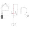 Смеситель LEMARK COMFORT LM3075C-Red для кухни с подключением к фильтру
