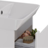 Тумба LEMARK BUNO MINI, 60 см под раковину, подвесная, 1 ящик, белый глянец LM05BM60T